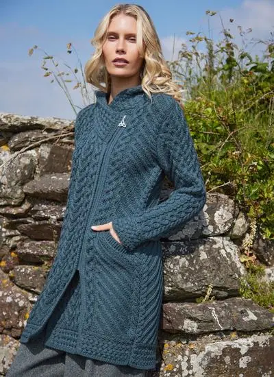 Catriona Side Zip Hooded Coatigan